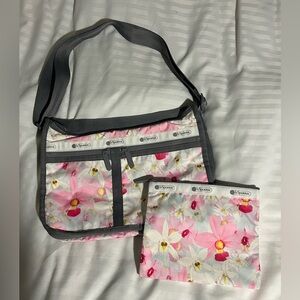 LeSportsac x NYBG Orchid Bloom Deluxe Everyday Crossbody Bag + Cosmetic Bag